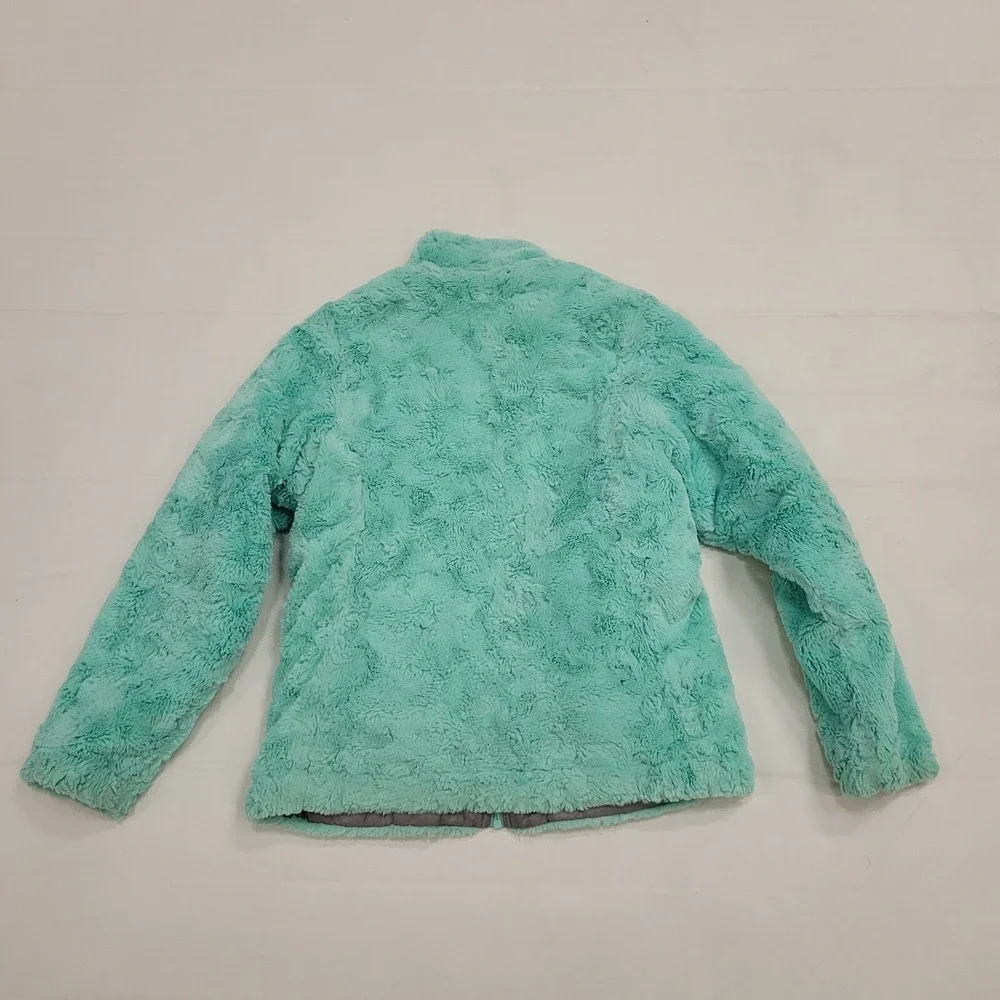 The‎ North Face Girl's Reversible jacket Coat Sz L 14/16 Youth Kids Down Sherpa